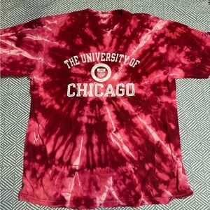University of Chicago Tie-Dye T-Shirt - Red